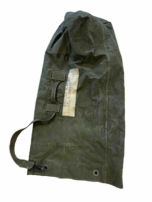 WWII US Army Canvas Duffel Bag~Vet Named~Numbered Stencil Dated