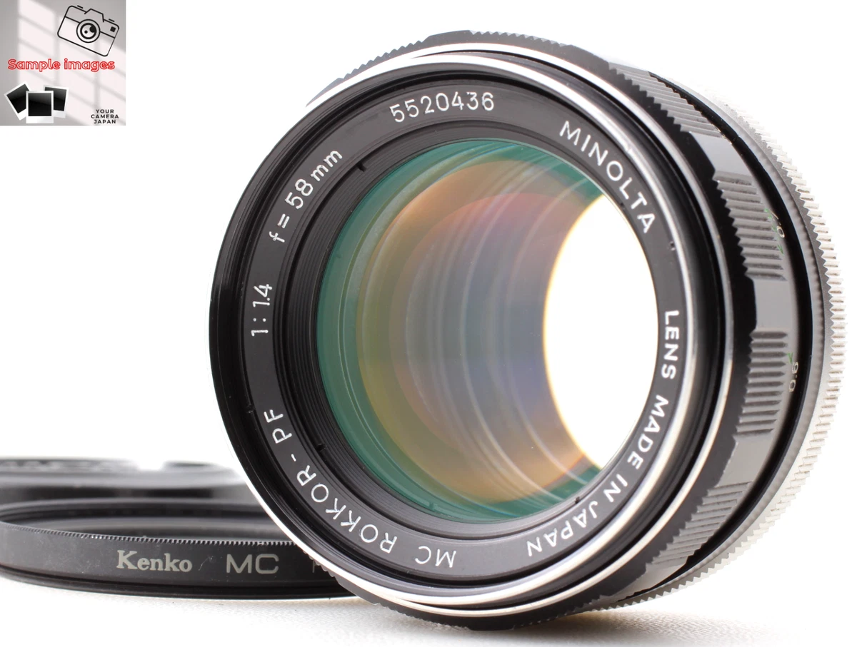 Minolta Rokkor PF 58mm Focal f/1.4 Camera Lenses for sale | eBay