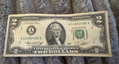 Series 1976 2 Dollar Bill - Rare | eBay