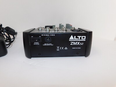 Alto Zephyr ZMX52 5 Channel Compact Studio Band DJ Mixer Mixing