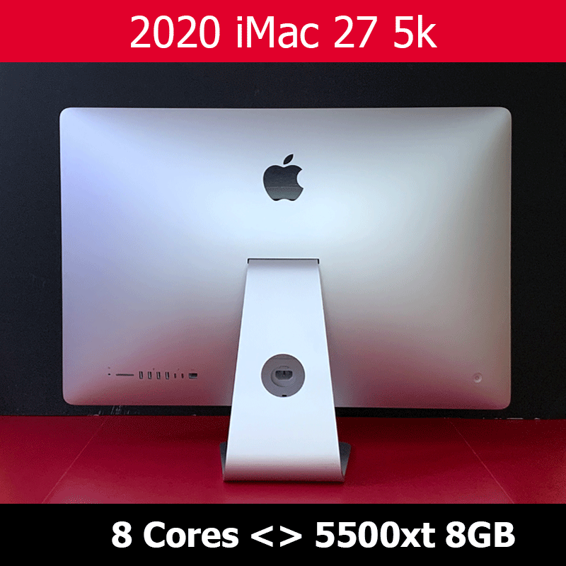 2020 iMac 27 Inch 5K | 3.8 GHz 8-Core i7 | 512GB SSD | 128GB RAM