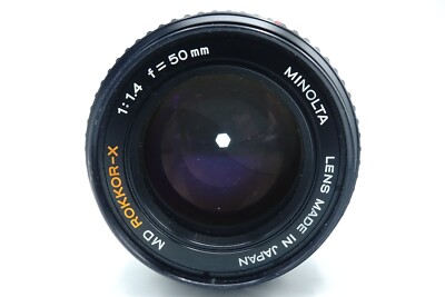 Minolta MD Rokkor-X 50mm f/1.4 Lens | eBay