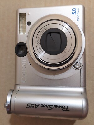 Canon PowerShot A95 5.0MP Digital Compact Camera Silver AiAF