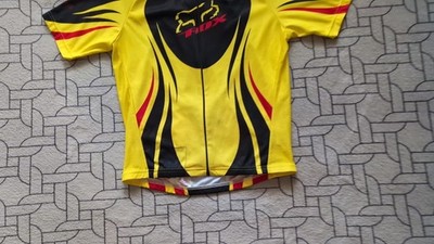 ○ VINTAGE FOX RACING CYCLING FULL ZIPPER SHIRT SIZE MEN'S ADULT M