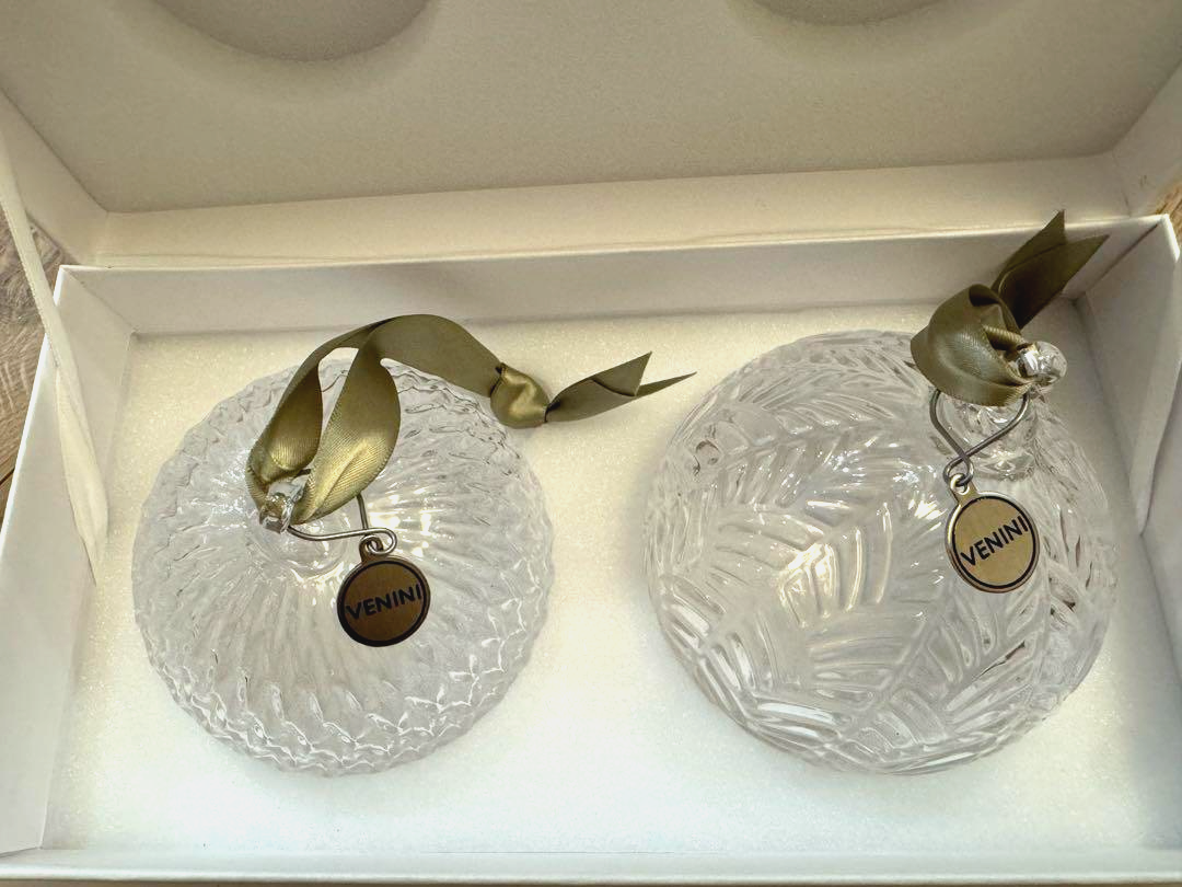 VENINI for Van Cleef & Arpels Ornaments Pair Set Approx 9cm (3.5