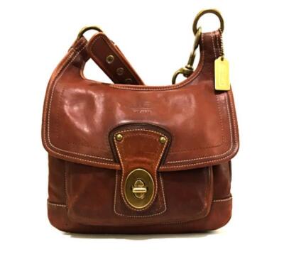 Coach 65th Anniversary Legacy Leather WHISKEY Hippie Crossbody Bag