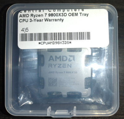 AMD Ryzen 7 9800x3d socket AM5 8 core 16 thread gaming cpu Oem