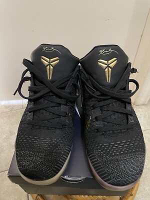 Nike Kobe IX 9 Elite Low iD Size 8.5 Black/Gold RARE 677992-997 | eBay