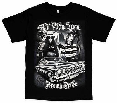 Brown Pride Mi Vida Loca Graphic Tee SM-2X | eBay