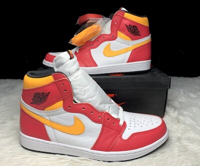 Nike Air Jordan 1 High OG Light Fusion Red Yellow Mcdonalds 555088