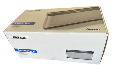 Sealed Bose Soundlink III Bluetooth Speaker-Silver-/ Bose Sound