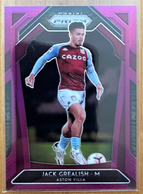 2020-21 Panini Prizm Premier League JACK GREALISH /99 Purple Aston