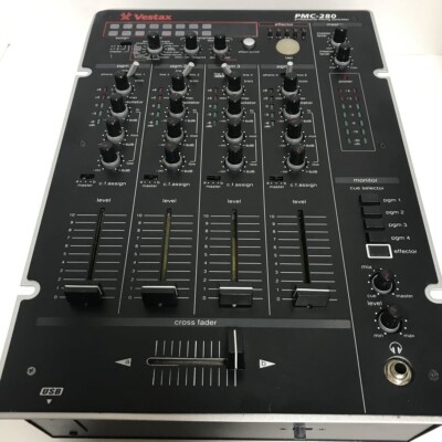 Vestax 4-Channel Audio DJ Mixer PMC-280 Sound output confirmed