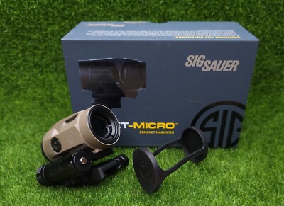Sig Sauer #SOJ3M011 JULIET3-MICRO 3x Magnifier, 3x22mm, Push