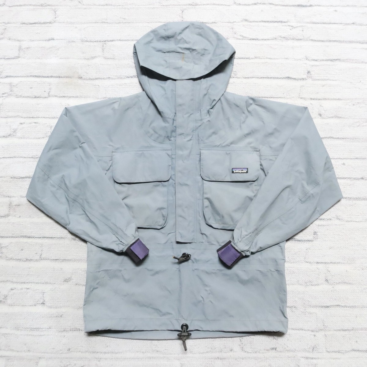 Vintage 90s Patagonia SST Pullover Fishing Jacket Size M Grey | eBay