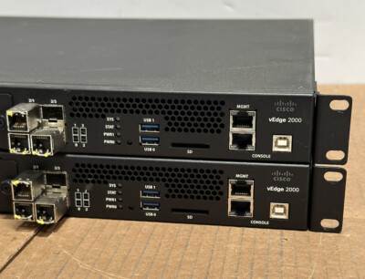 Qty Of 2 - Cisco vEdge 2000 AC K9 Router PIM-8x1GE-SFP NO PSU | eBay