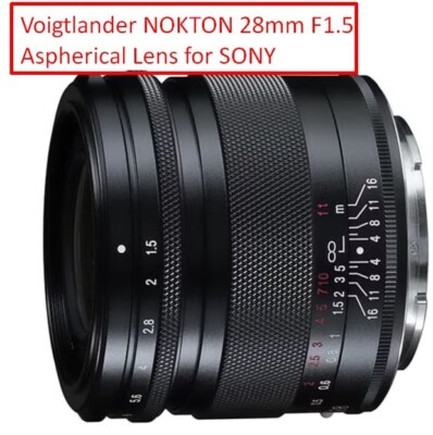 Voigtlander NOKTON 28mm F1.5 Aspherical Lens for SONY E mount | eBay