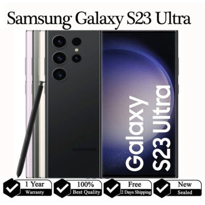 NEW Samsung Galaxy S23 Ultra 5G SM-S918U 256/512GB Factory