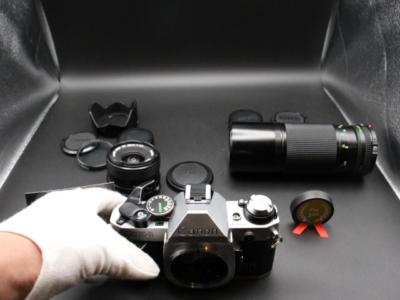 Canon AE-1 Program N FD 28mm f2.8 + 100-200mm f5.6 Lens [Near MINT