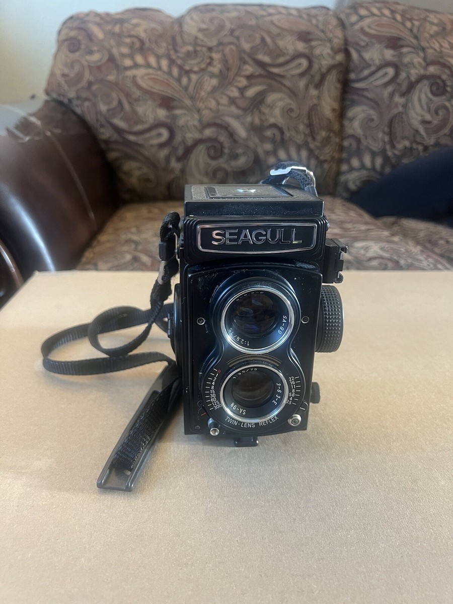 Seagull 4B-1 6X6 TLR Camera with 75mm F3.5 lens + cap + strap | eBay