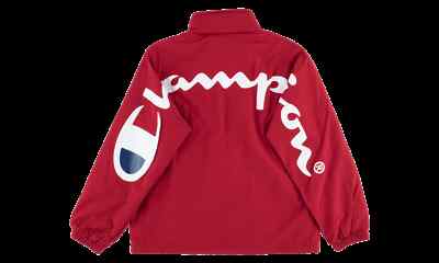 Champion Supreme Jacket Track Jacket Red sz L NEW Authentic | eBay