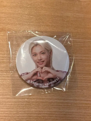 STRAY KIDS FELIX x GONGCHA Official Promotional PIN BUTTON + CUP