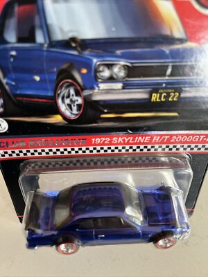 Hot Wheels 2022 Exclusive 1972 Blue Skyline H/T 2000 GT-R Red Line