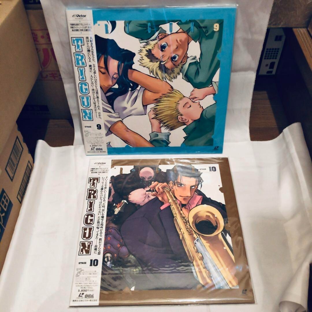 TRIGUN Laserdisc Box Set vol1.-13 Set Gun Action Captain Magazine