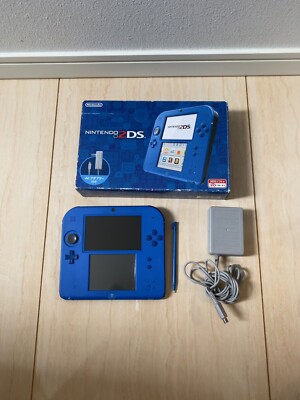 Nintendo 2DS Blue Console with Stylus Japanese ver In Box