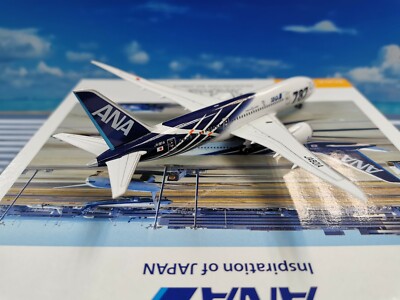 ANA Official precision model B787-8 JA801A plastic model 1:400 | eBay