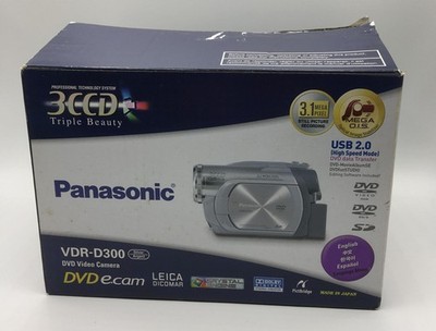 Panasonic Vdr-d300 3.1mp 3ccd DVD Camcorder 10x Optical Image