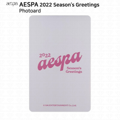 Aespa 2022 Season's Greetings Photocard Selfie Card Postcard