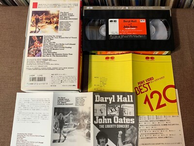 DARYL HALL & JOHN OATES The Liberty Concert JAPAN VHS VIDEO