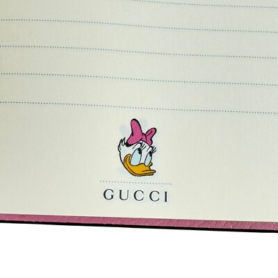 GUCCI X Disney Daisy Duck Note Memo Pad Notebook Beige/Pink | eBay