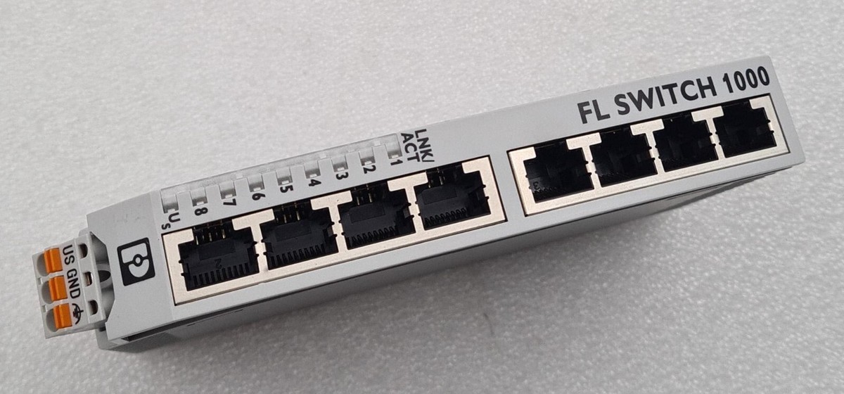 PHOENIX CONTACT FL SWITCH 1000 1008N Industrial Ethernet Switch 8