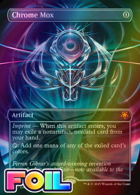 x1 Chrome Mox SPG MTG 92 FOIL BORDERLESS MYTHIC M/NM 1x | eBay