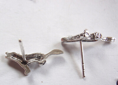 Howling Wolf 925 Sterling Silver Stud Earrings fox dog | eBay