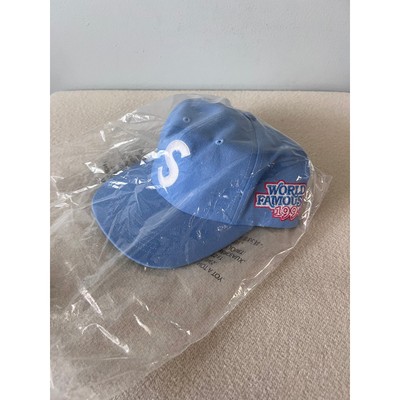 Supreme World Famous S Logo 6 Panel Hat - Blue - NEW | eBay