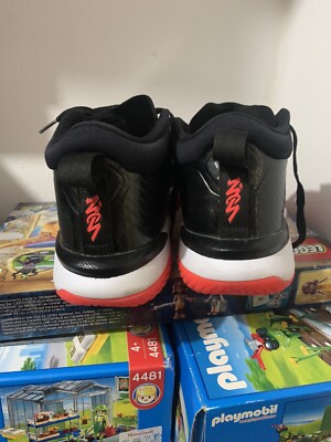 Nike Air Jordan Zion 1 PF Black Bright Crimson White Mens Size 13