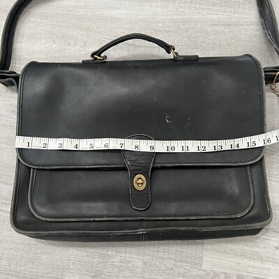 Coach Vintage Metropolitan Brief - Men's Briefcases - Brass/Black