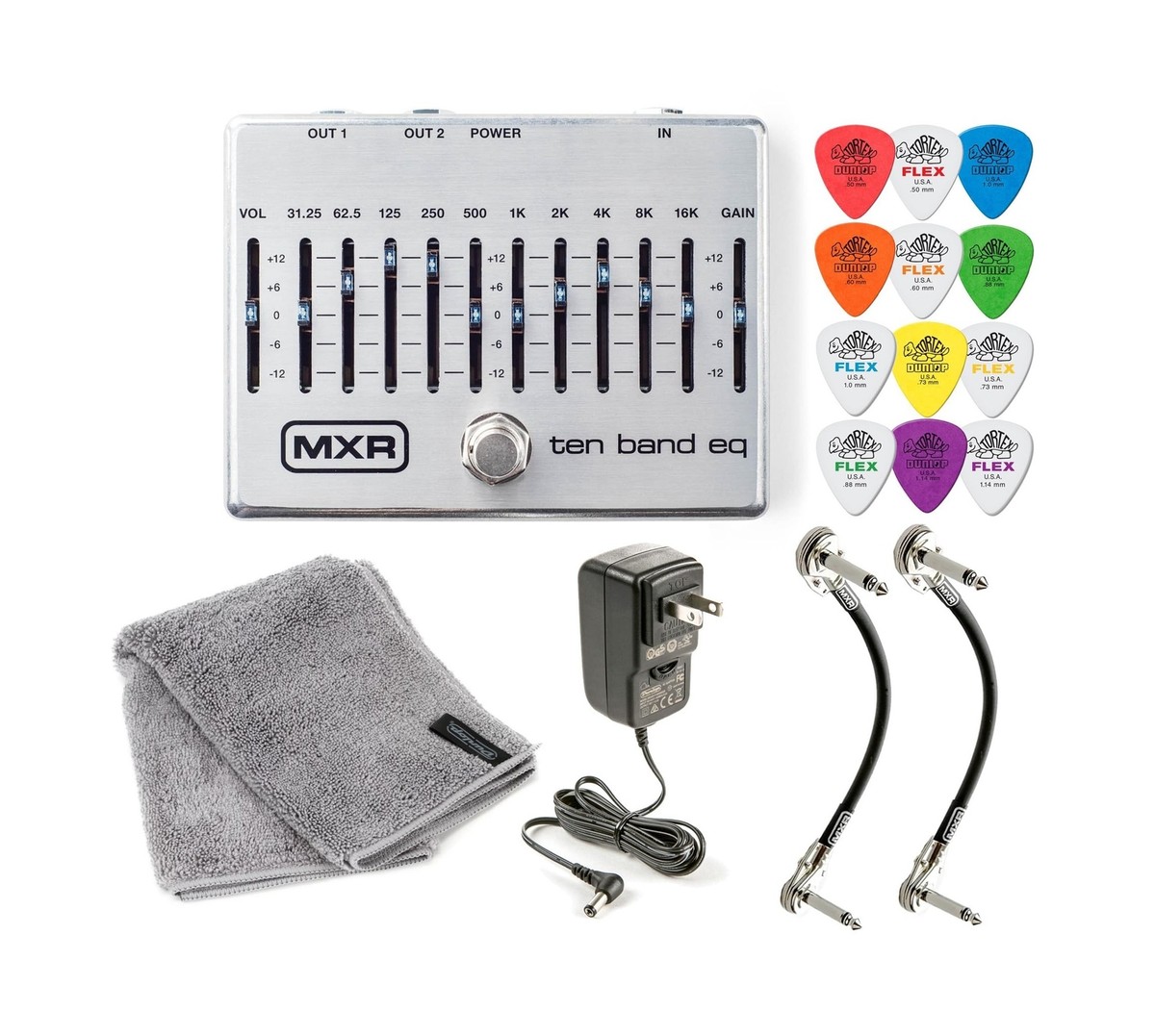 MXR M108S Ten Band EQ Dual Output True Bypass Effects Pedal 10