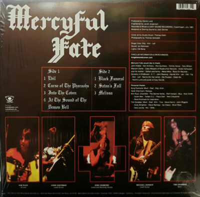 Mercyful Fate ‎- Melissa LP rare 2020 180 Gram BLK Vinyl NEW King