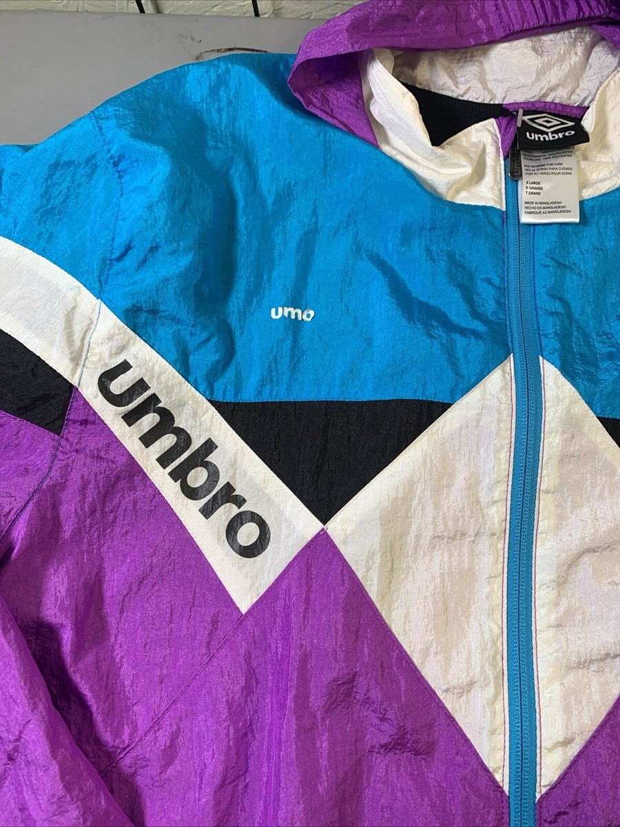 Umbro Retro Nylon Windbreaker jacket Size Large - Purple 90's