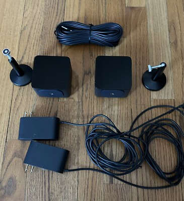 Pair of Original HTC Vive Base Station 1.0 SteamVR w/ OEM Adapters