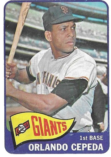 ORLANDO CEPEDA 1959 Topps #390 GIANTS Baseball Card AUTO Autograph