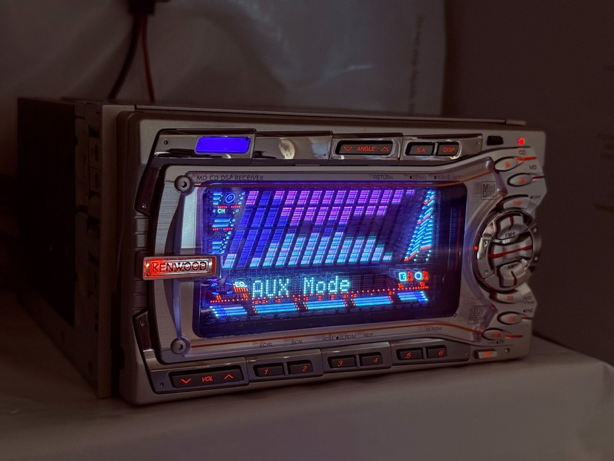 Kenwood DPX-6200M 2DIN CD MD JDM Car Audio w/ External Bluetooth