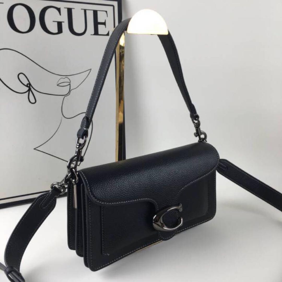Coach CH857 V5BLK Tabby 26 Shoulder Bag Black Leather Crossbody