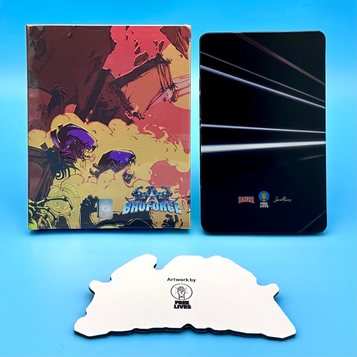 BROFORCE + Steelbook Metal Art Print Nintendo Switch Special