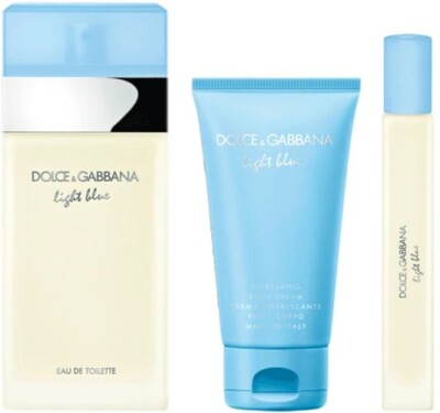 DOLCE & GABBANA LIGHT BLUE FOR WOMEN 3 PC GIFT SET | eBay