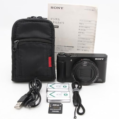 SONY Cyber-shot DSC-HX90V Black 18.2MP Compact Digital Camera From